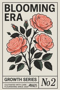 Blooming Era, 2025 (akryl på duk) av George Rosaly