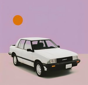 Minimalist Drive, 21:a århundradet (målning) av George Rosaly