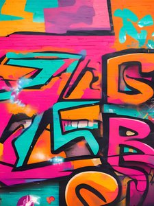 Neon Symphony, 21:a århundradet (målning) av George Rosaly