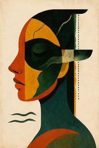 The Weight of Now, 2025 (akryl på duk)