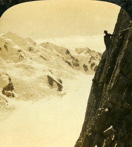 A Dangerous Ascent, Mount Malte Brun, Nya Zeeland, c1909.
