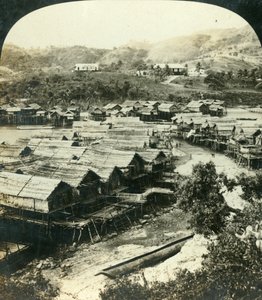 Byn Ela-Varia, Brittiska Nya Guinea, c1909.