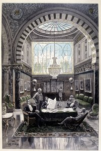 Det var en konversationsplats som var mest bekväm (sida 34) i "" Testamentet om en excentriker"" av Jules Verne
