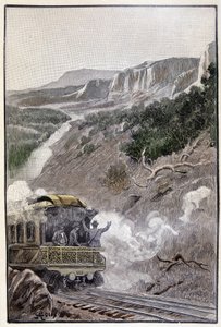 Det var lika vackert som Wyoming National Park (sida 285) i "The Testament of an Excentric" av Jules Verne av George Roux