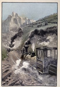 Person på lokomotivet (sida 435) i "" Testamentet om en excentriker"" av Jules Verne