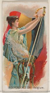 Independence Day, Belgien, Österrike, från Holidays-serien N80 för Duke brand cigarett..., 1890.