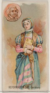 Reformation Day, Tyskland, från Holidays-serien N80 för cigaretter av märket Duke, 1890., 1890.