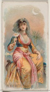 The Nile Bride, Egypten, från Holidays-serien N80 för cigaretter av märket Duke, 1890., 1890.
