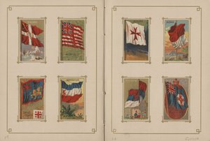 Flaggor för alla nationer och USA:s stater och territorier - sidorna 19 och 20, 1887
