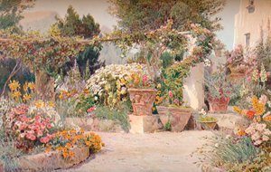 En italiensk trädgård, c1903