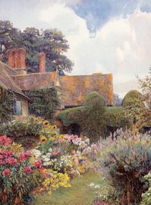 Cleeve Prior, Worcestershire (färglitografi)
