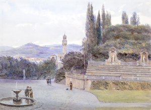 Boboli-trädgårdarna, Pitti-palatset, Florens av George Samuel Elgood