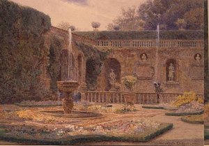 Trädgården på Villa Cicogna Mozzoni av George Samuel Elgood