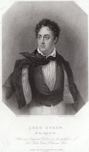 Porträtt av Lord Byron
