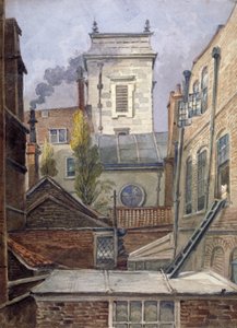 Tornet i Church of St George Botolph Lane, City of London, c1830.