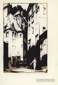 Illustration för The Happy Hypocrite av Max Beerbohm (färg litho) av George Sheringham