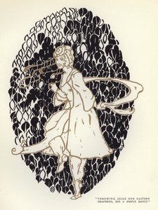 Illustration för The Happy Hypocrite av Max Beerbohm (färg litho) av George Sheringham