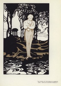 Illustration för The Happy Hypocrite av Max Beerbohm (färg litho) av George Sheringham