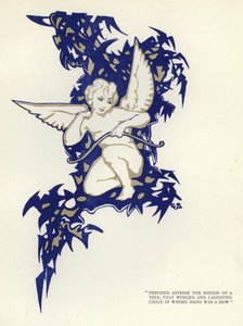 Illustration för The Happy Hypocrite av Max Beerbohm (färg litho) av George Sheringham