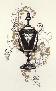 Illustration för The Happy Hypocrite av Max Beerbohm (färg litho) av George Sheringham