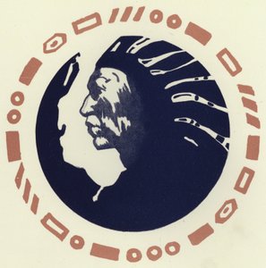 Den dåliga indianen (färg litho) av George Sheringham