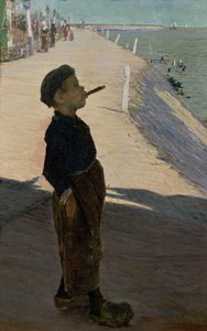 Njuter av livet, Volendam, Zuider Zee av George Sherwood Hunter