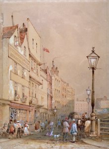 Utsikt över Smithfield Market, City of London, 1844.