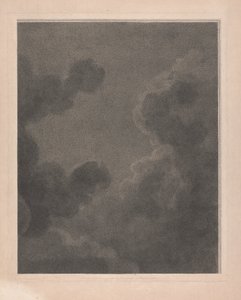 Västra fönstret i kapellet, New College Oxford, del av moln från julkrubban
