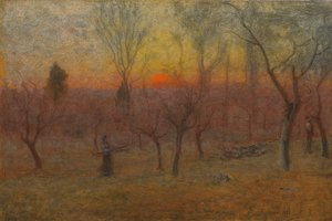 Gathering Wood, Montclair, New Jersey, 1889 av George Snr. Inness