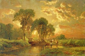 Medfield, Massachusetts av George Snr. Inness