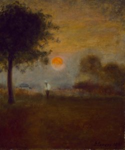 Månens uppgång, 1891 av George Snr. Inness