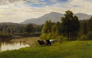 Betesmarker, 1867 (olja på papper ombord)