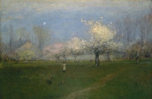 Spring Blossoms, Montclair, New Jersey, ca 1891 av George Snr. Inness