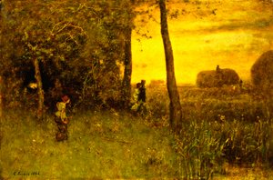 Badarna, 1888 av George Snr. Inness