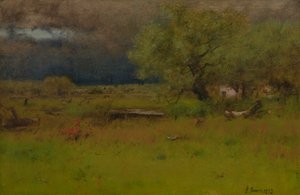 Den förbipasserande stormen 1892 (olja på duk) av George Snr. Inness