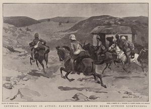 Imperial Yeomanry in Action, Pagets häst som jagar boer utanför Lichtenberg
