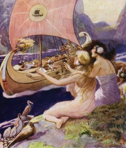 Jason and the Argonauts: The Sirens (färg litho)