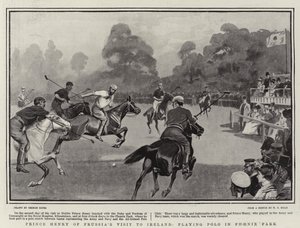 Prins Henrik av Preussens besök i Irland och spelar Polo i Phoenix Park av George Soper