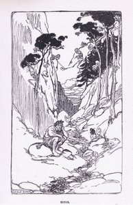 Sinis, från The Heroes publicerad av George Allen och Unwin 1929 (litho i färg) av George Soper