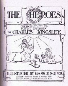 Titelsidesdesign, från The Heroes publicerad av George Allen och Unwin 1929 av George Soper