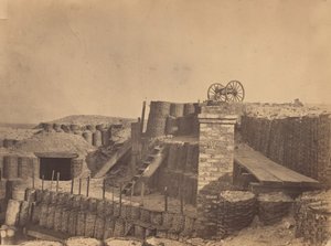 Befästningar nära Charleston, South Carolina, ca. 1861. av George Stacy.