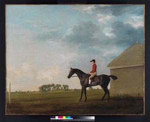 Gimcrack med John Pratt uppe på Newmarket Heath, 1765