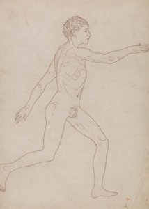 Människofigur, sidovy (översiktsstudie i omvänd tabell VIII) av George Stubbs