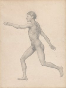 Människofigur, sidovy, odissected (avslutad studie för tabell VIII) av George Stubbs