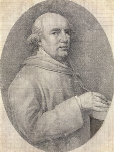 Studera för ett självporträtt i emalj av George Stubbs