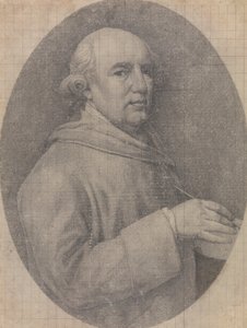 Studie till självporträttet i emalj av George Stubbs