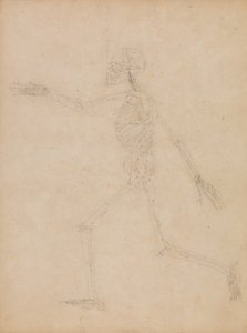 Studie av människofiguren, sidovy, från "En jämförande anatomisk beskrivning av människokroppens struktur med en tiger och en vanlig fågel" av George Stubbs