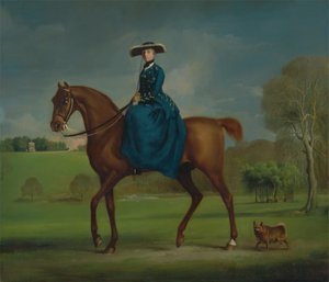 Grevinnan av Coningsby i Charlton Hunts kostym, ca. 1760. av George Stubbs