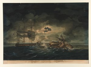 Hornet (USA) och Peacock (brittisk) av George Thresher