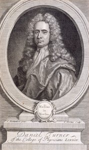 Daniel Turner, MD, LRCP, läkare, 1717 av George Vertue